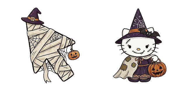 Halloween  Witch Hello Kitty Mummy Witch