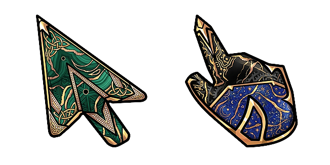 Green and Blue Hand