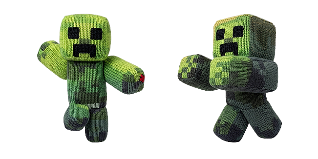 Knitting Dancing Minecraft  Creeper
