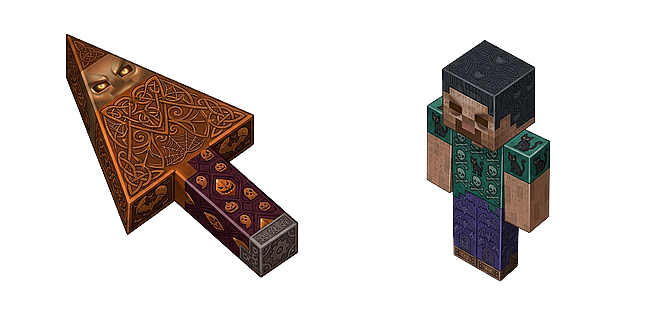 Halloween Steve 3D Character Minecraft & Dark Arrow