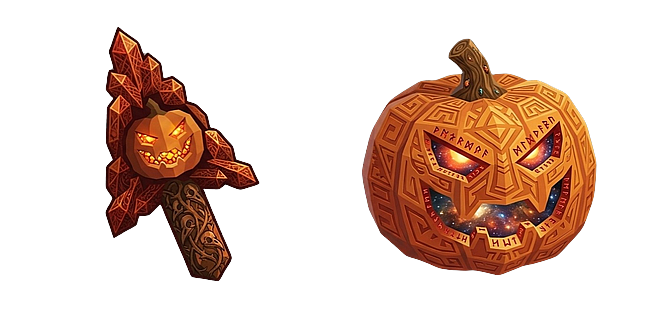 Unique Low-Poly Halloween Pumpkin Custom