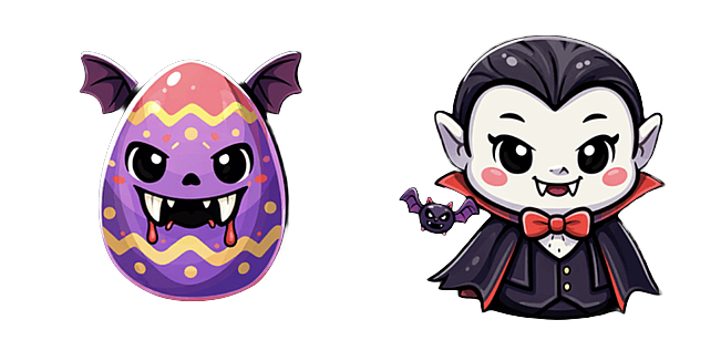 Unique Kawaii Vampire Easter Egg Mouse Pointer for Halloween Fans