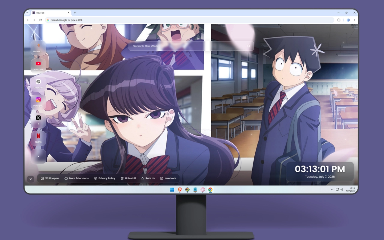 Komi Can't Communicate Wallpaper – Anime Character Backgrounds