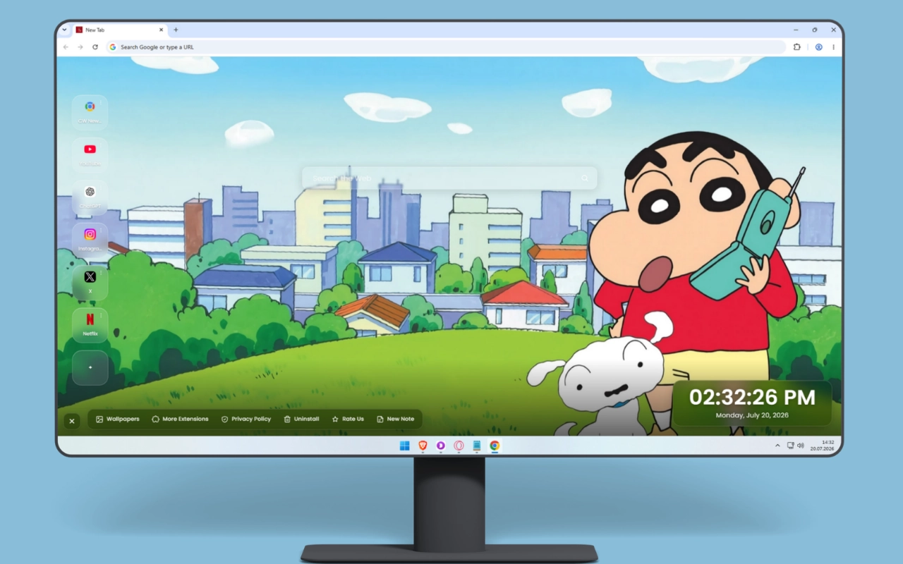 Shinchan and Shiro Wallpapers – Cute Cartoon Backgrounds