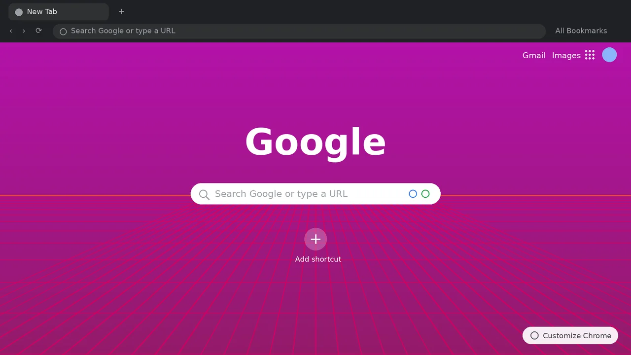 Glitch Arena Chrome Theme