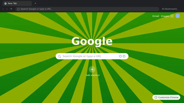 Glitch Core Chrome Theme