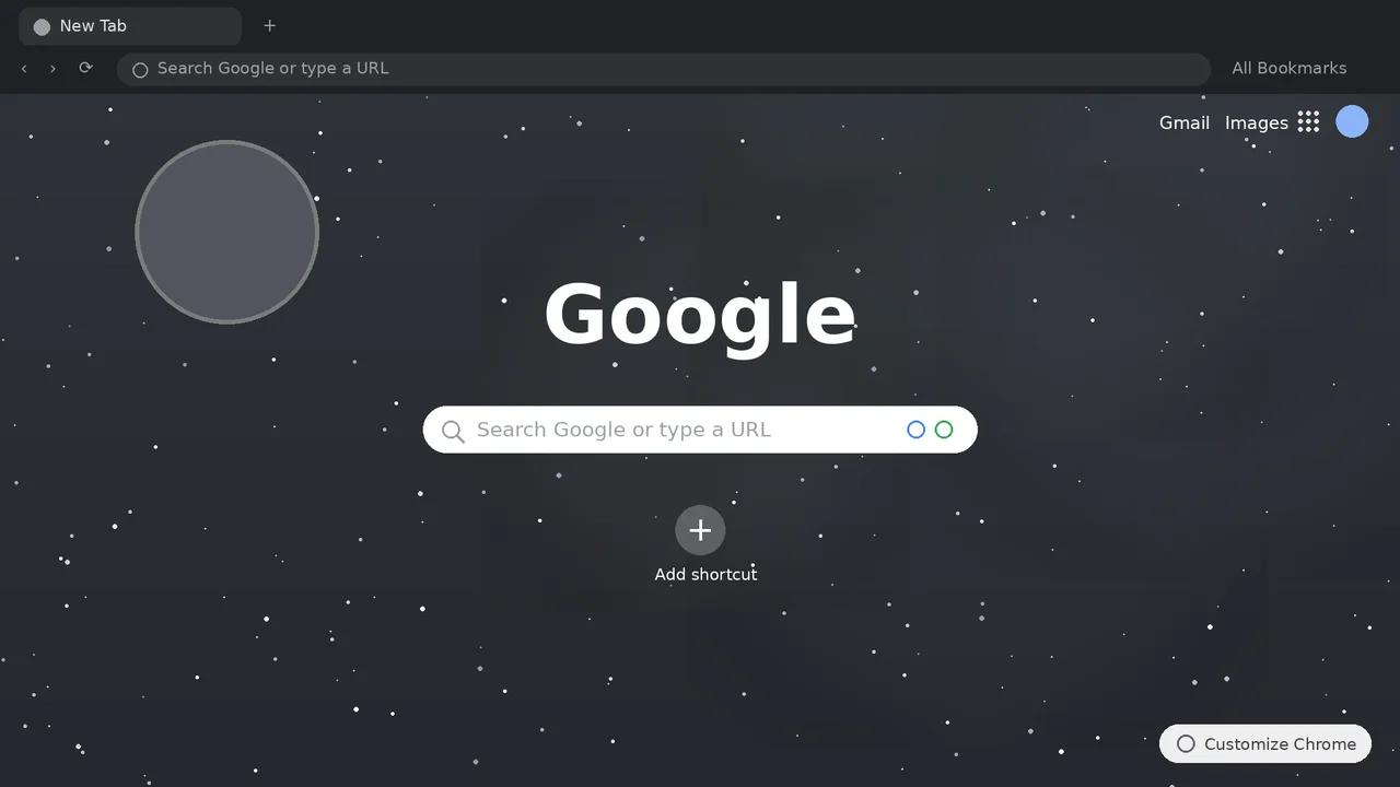 Shadow Fade Chrome Theme