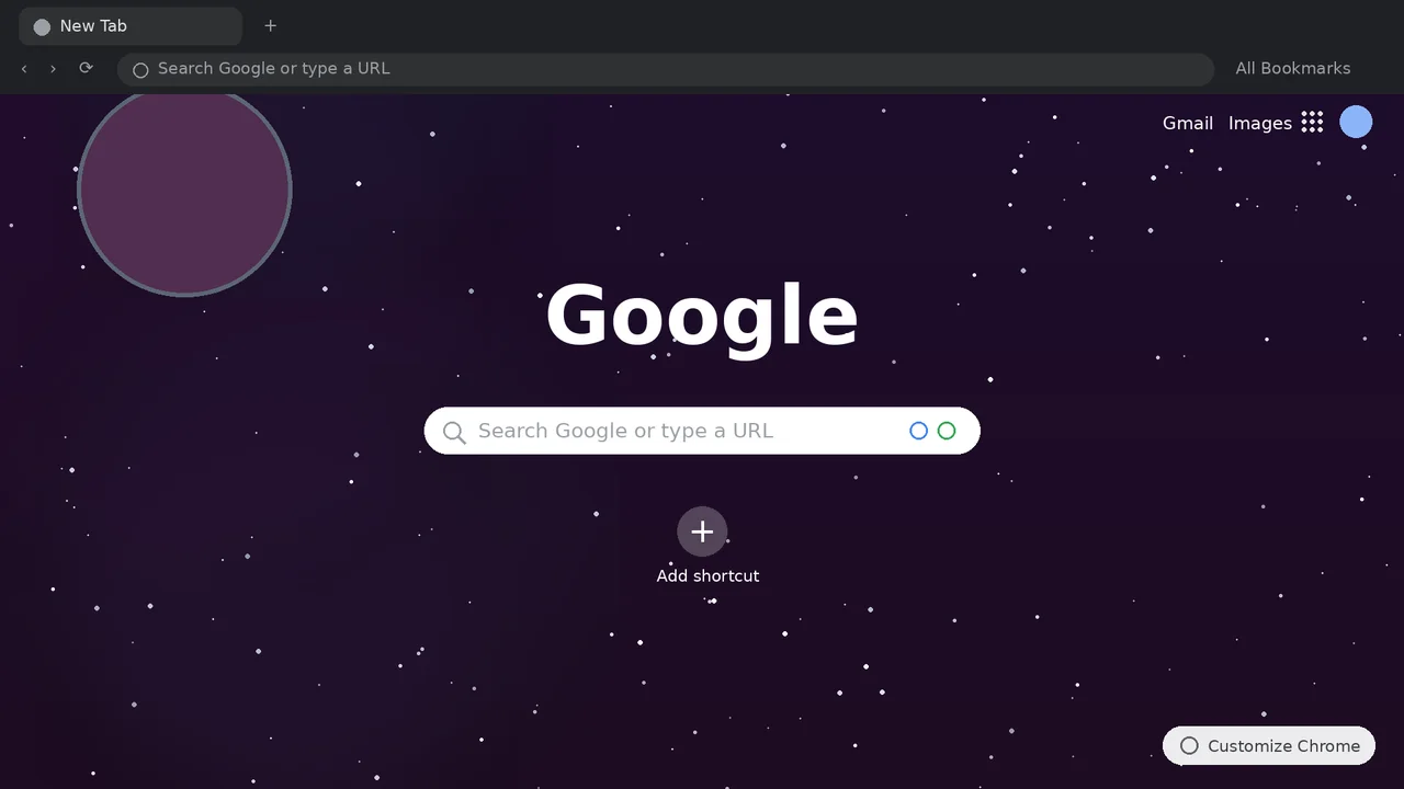 Void Night Chrome Theme