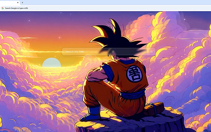 Goku Watching Sunset Dragon Ball Live Wallpaper