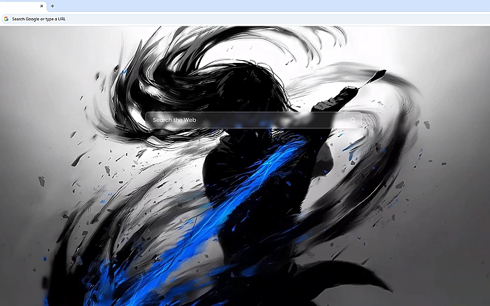 Swordman Ink Washed Blade Live Wallpaper
