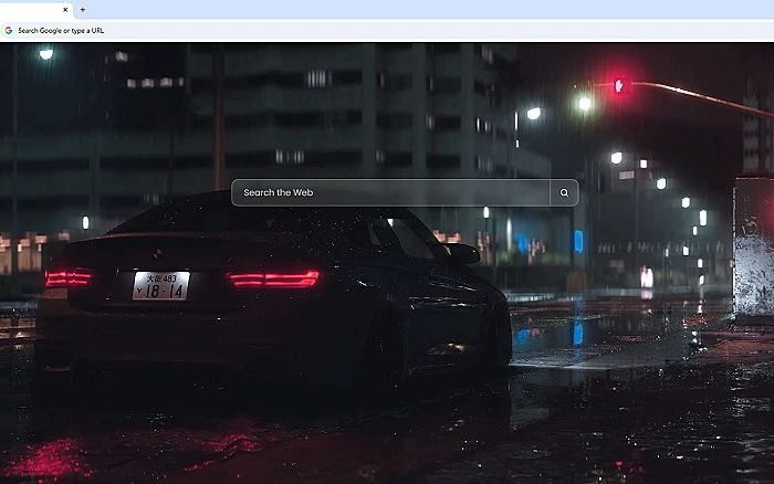 BMW M4 Night Rain Live Wallpaper