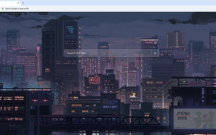 Night City Pixel Live Wallpaper