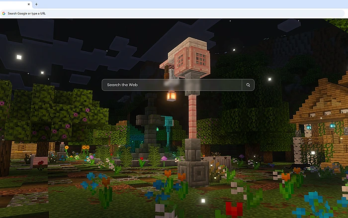 Minecraft Garden Night Live Wallpaper