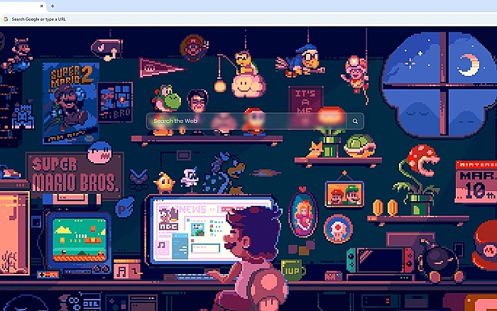 Chill Mario Pixel Live Wallpaper