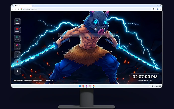 Inosuke Hashibira Demon Slayer Live Wallpaper