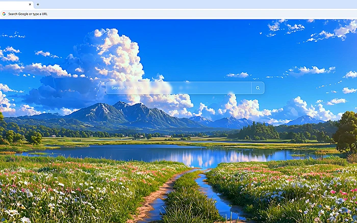 Summer Mountain Lake Live Wallpaper
