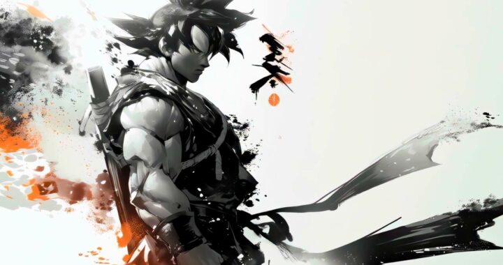 Black and White Goku Live Wallpaper