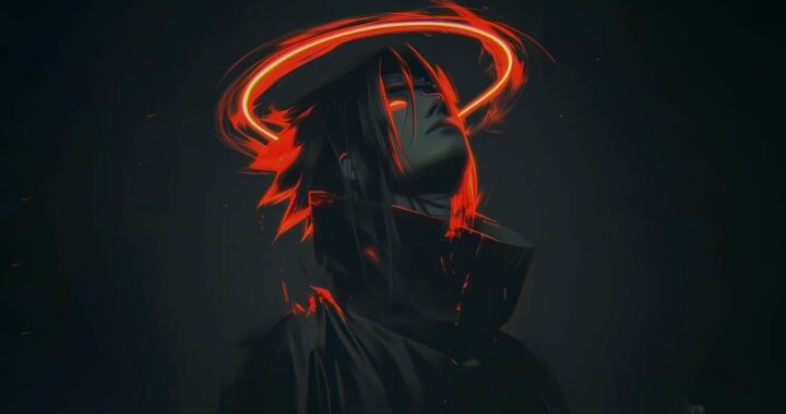 Sasuke Uchiha Red and Black Live Wallpaper