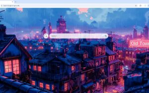 Old Town Rain Live Wallpaper